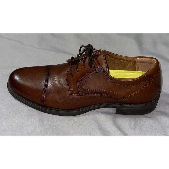 Florsheim Mens Midtown Cap Toe Oxford Dress Shoes 12138-221, Cognac - Size 9D - Picture 8 of 10